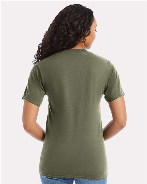 Hanes 5180 - Fatigue Green (Back)