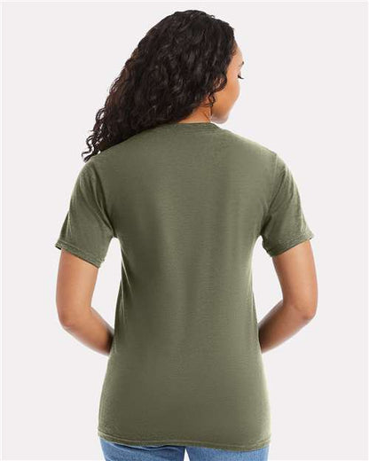 Hanes 5180 - Fatigue Green (Back)