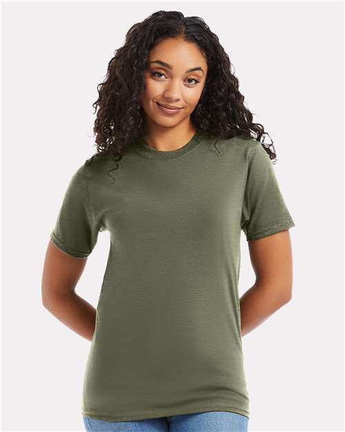 Hanes 5180 - Fatigue Green (Front)