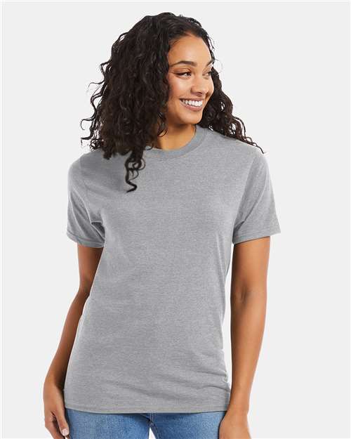 Hanes 5180 - Light Steel (Front)