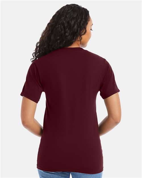 Hanes 5180 - Maroon (Back)