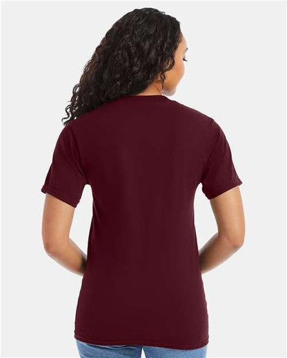 Hanes 5180 - Maroon (Back)