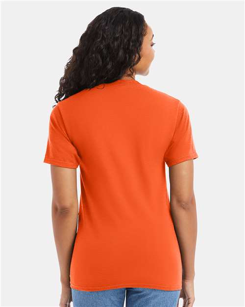 Hanes 5180 - Orange (Back)