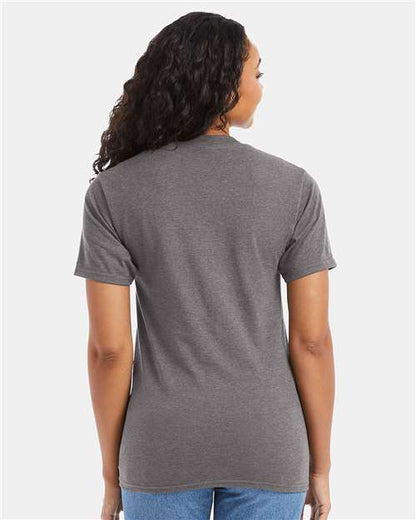Hanes 5180 - Oxford Grey (Back)