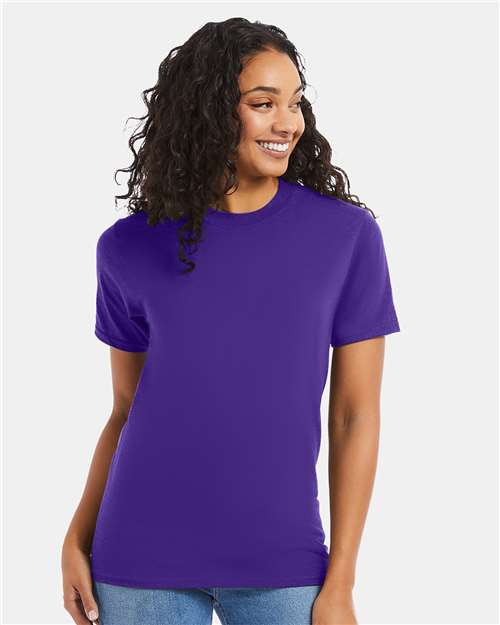 Hanes 5180 - Purple (Front)
