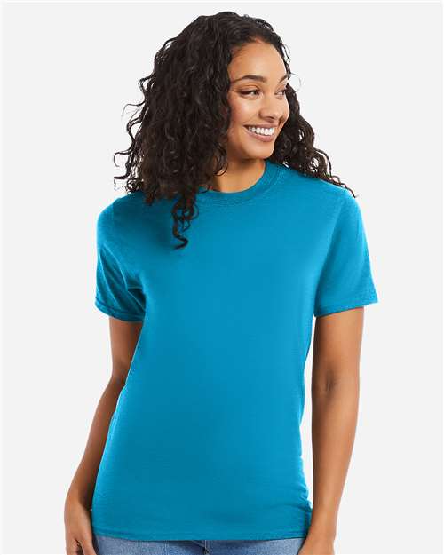 Hanes 5180 - Teal (Front)