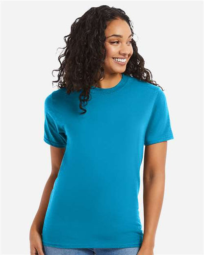 Hanes 5180 - Teal (Front)