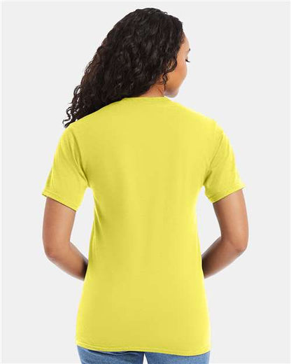 Hanes 5180 - Yellow (Back)
