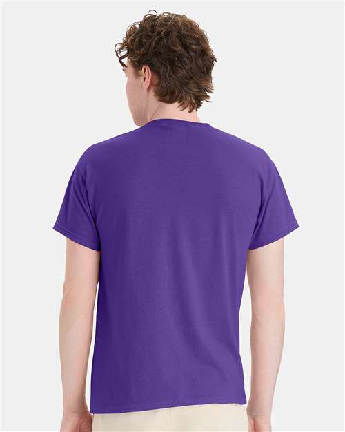 Hanes 5170 - Purple (Back)