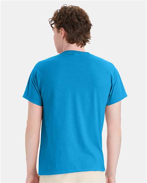 Hanes 5170 - Teal (Back)