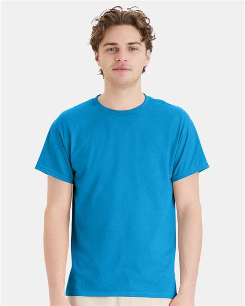 Hanes 5170 - Teal (Front)