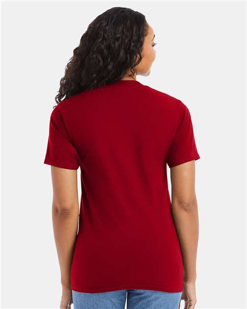 Hanes 5180 - Deep Red (Back)
