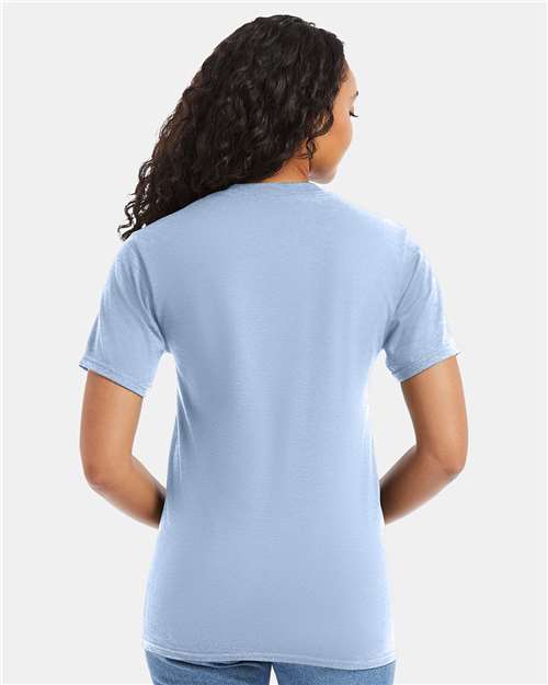 Hanes 5180 - Light Blue (Back)