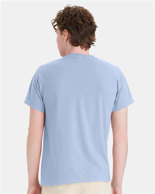 Hanes 5170 - Light Blue (Back)