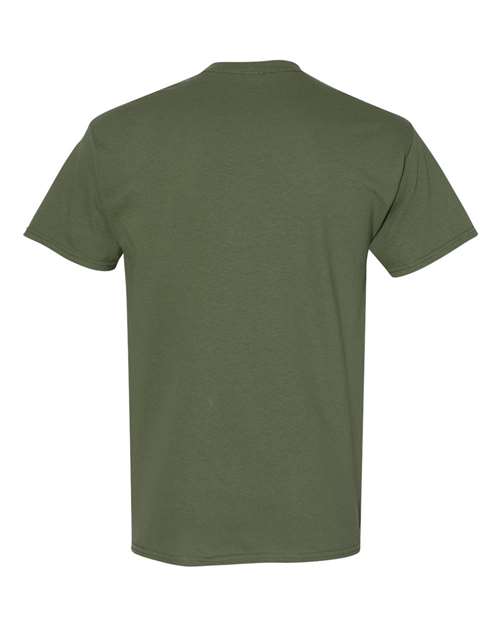 Gildan 5000 - Military Green (Back)