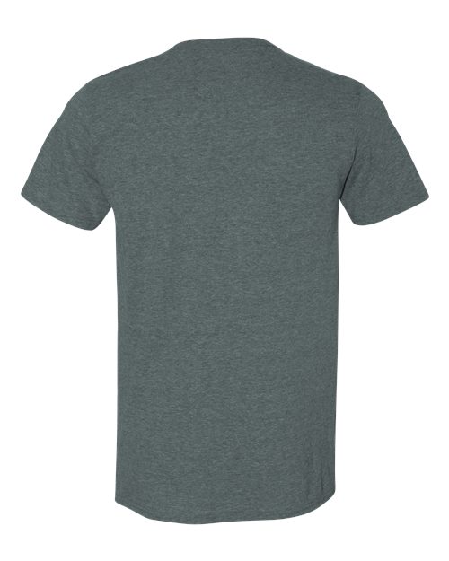 Gildan 64000 - Dark Heather (Back)