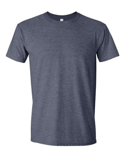 Gildan 64000 - Heather Navy (Front)