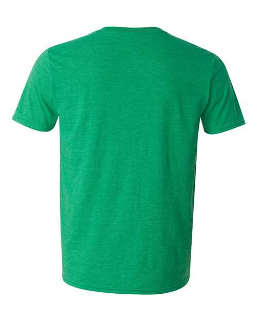Gildan 64000 - Heather Irish Green (Back)