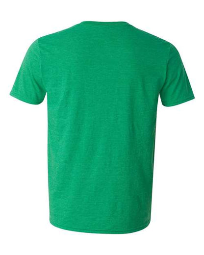Gildan 64000 - Heather Irish Green (Back)