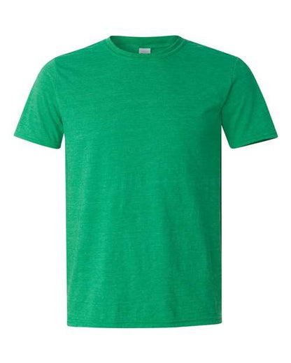 Gildan 64000 - Heather Irish Green (Front)