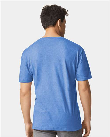 Gildan 64000 - Heather Royal (Back)