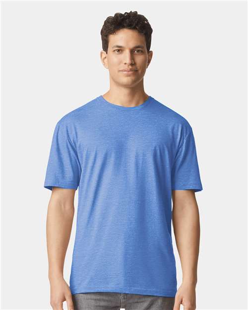 Gildan 64000 - Heather Royal (Front)
