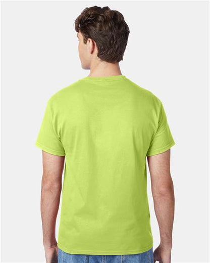 Hanes 5250 - Safety Green (Back)