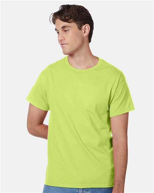 Hanes 5250 - Safety Green (Front)