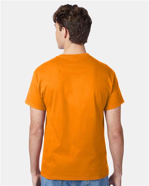 Hanes 5250 - Safety Orange (Back)