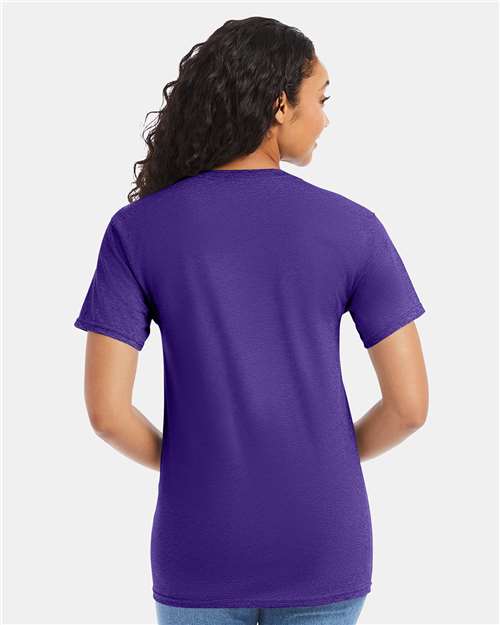 Hanes 5280 - Purple (Back)