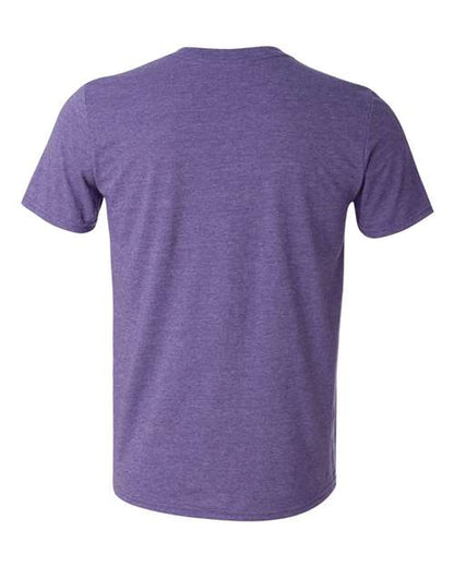 Gildan 64000 - Heather Purple (Back)