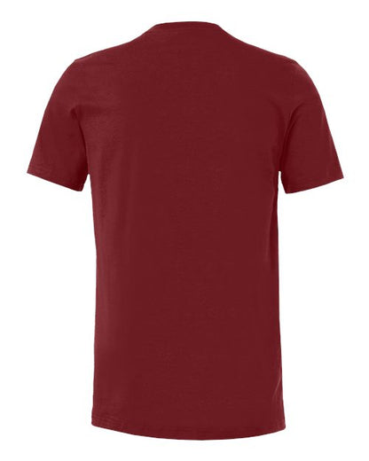 BELLA + CANVAS 3001 - Cardinal (Back)