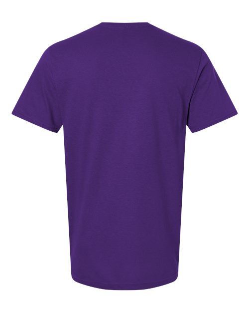 Gildan 64000 - Purple (Back)