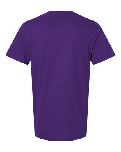 Gildan 64000 - Purple (Back)