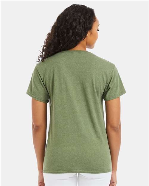 Hanes 5170 - Heather Green (Back)