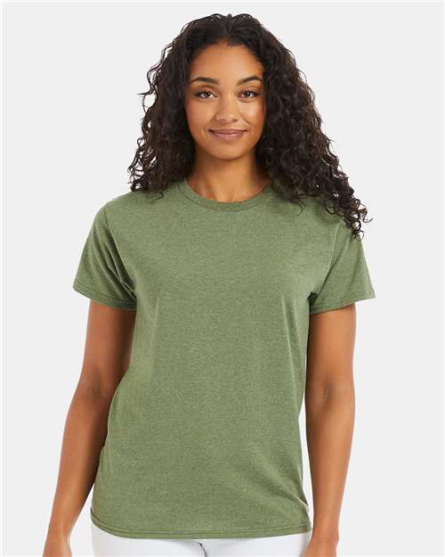 Hanes 5170 - Heather Green (Front)