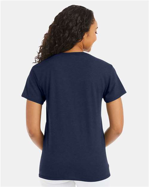 Hanes 5170 - Heather Navy (Back)