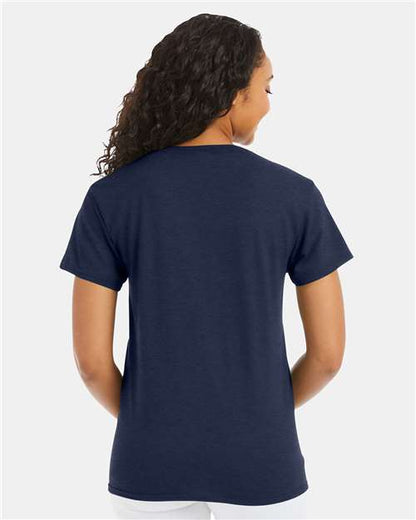 Hanes 5170 - Heather Navy (Back)