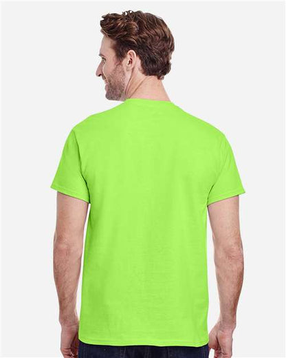 Gildan 5000 - Neon Green (Back)