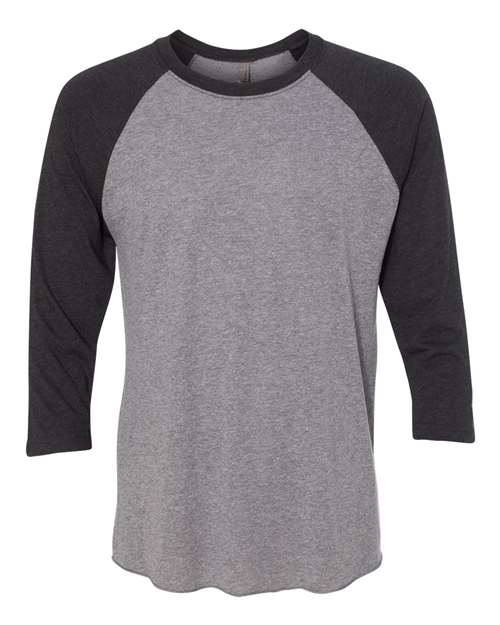 Next Level 6051 - Vintage Black Sleeves/ Premium Heather Body (Front)