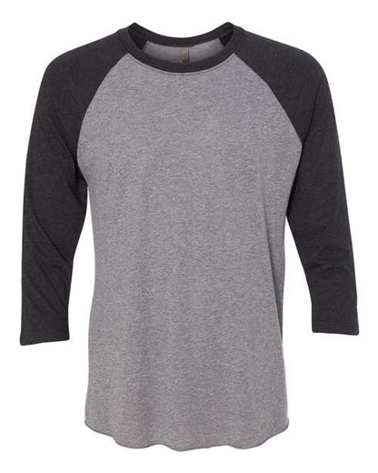 Next Level 6051 - Vintage Black Sleeves/ Premium Heather Body (Front)