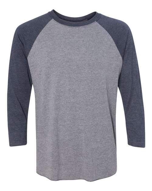 Next Level 6051 - Vintage Navy Sleeves/ Premium Heather Body (Front)