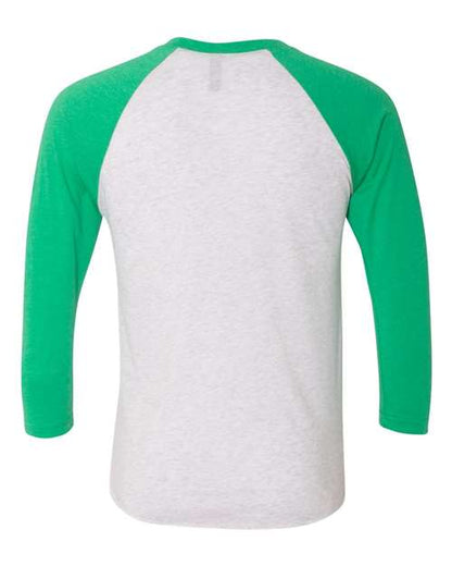 Next Level 6051 - Envy Sleeves/ Heather White Body (Back)
