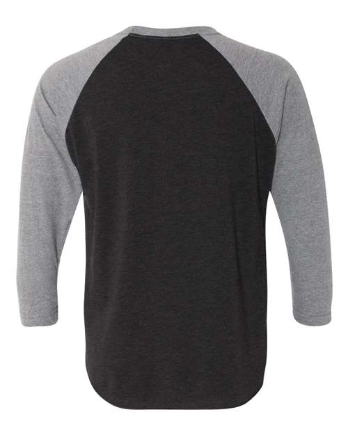 Next Level 6051 - Premium Heather Sleeves/ Vintage Black Body (Back)