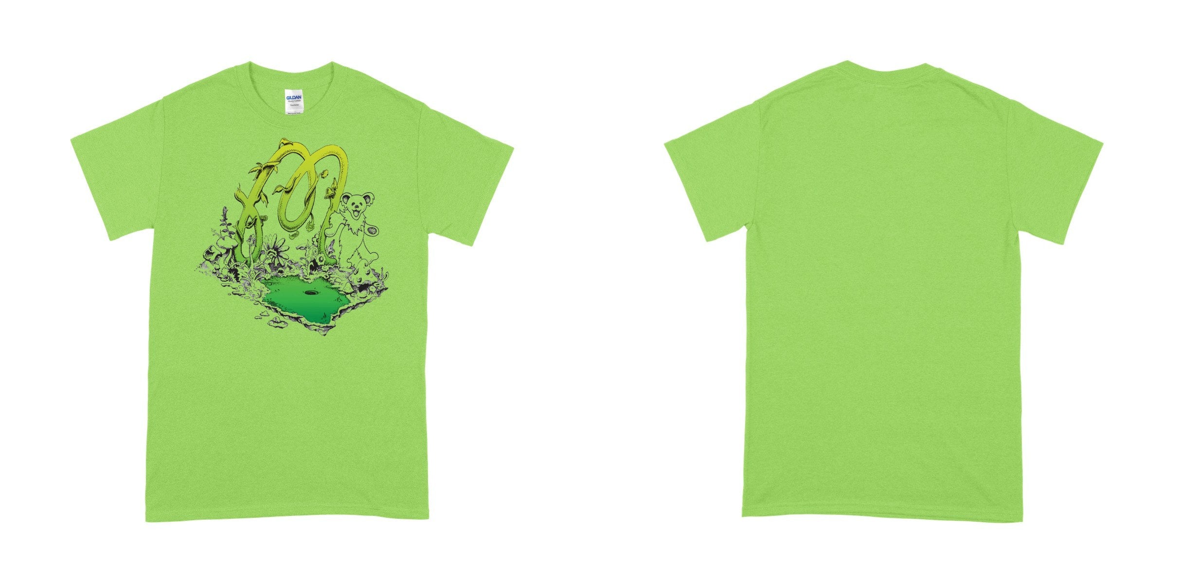 Gildan 5000 — Neon Green / XL – Oversize DTG