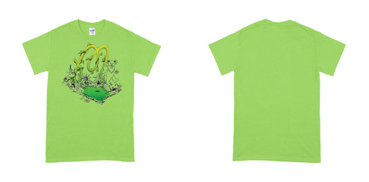 Gildan 5000 — Neon Green / XL