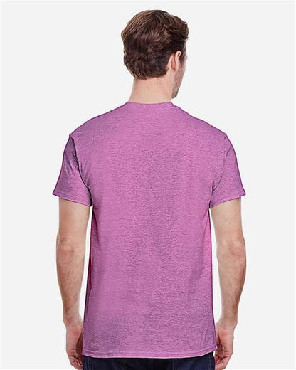 Gildan 5000 - Heather Radiant Orchid (Back)