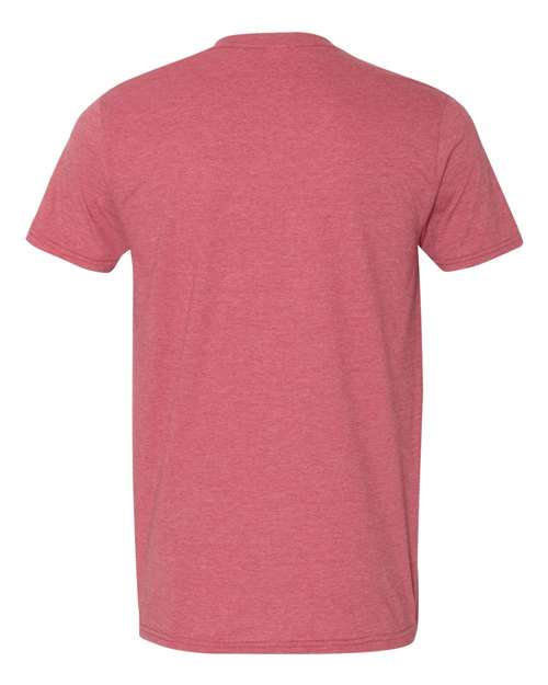 Gildan 64000 - Heather Cardinal Red (Back)