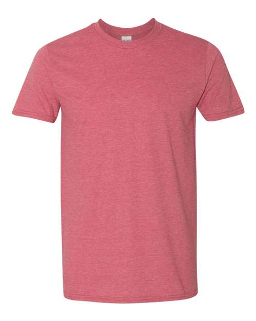 Gildan 64000 - Heather Cardinal Red (Front)