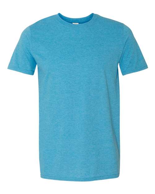 Gildan 64000 - Heather Sapphire (Front)